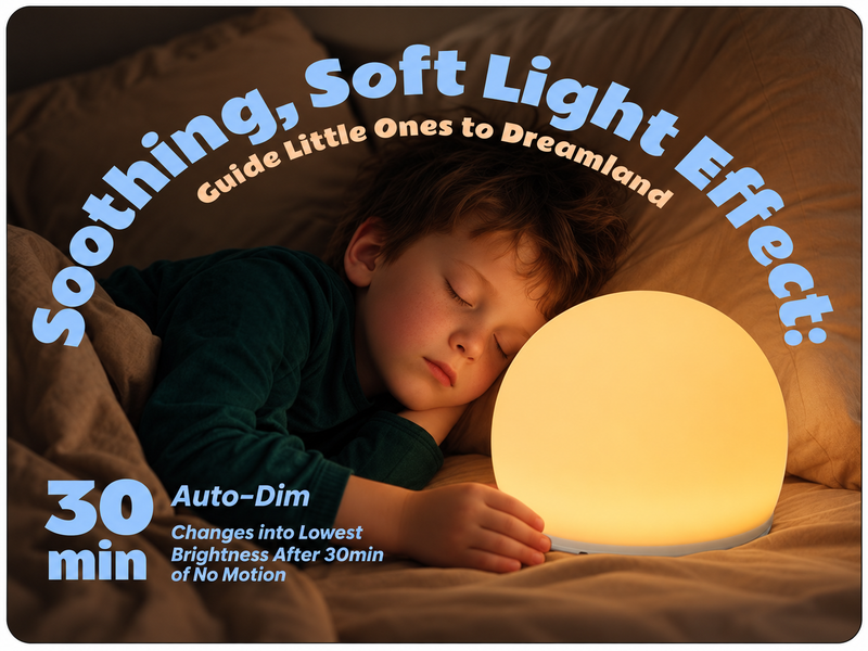 Soft light for a calm bedtime